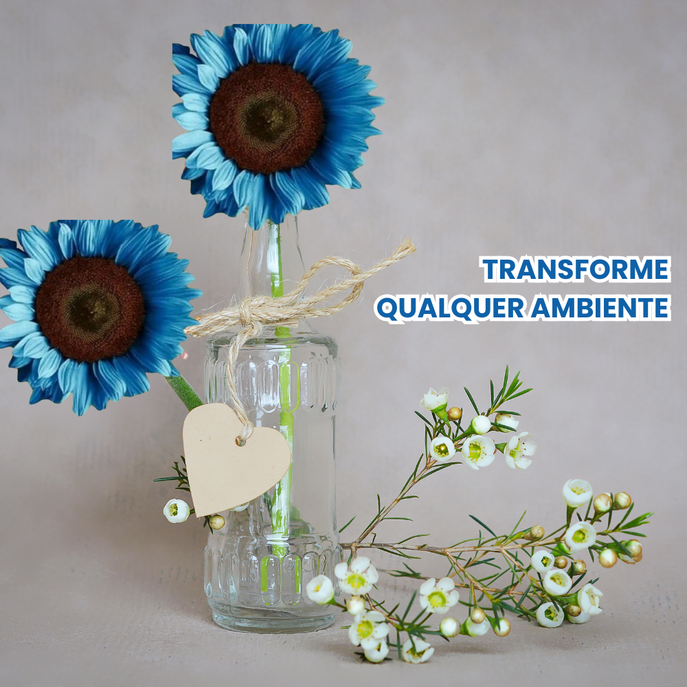 Índigo: Sementes de girassol azul