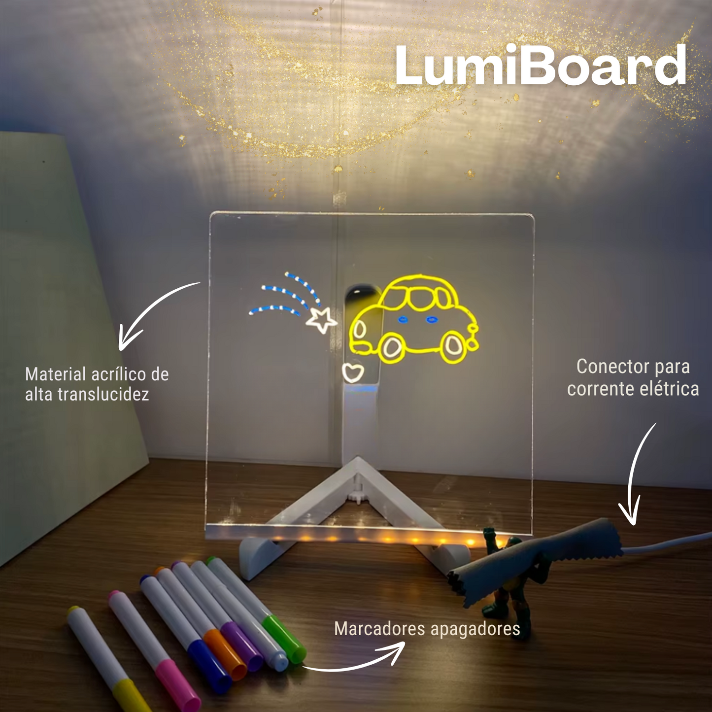 LumiBoard: Quadro de luz artística