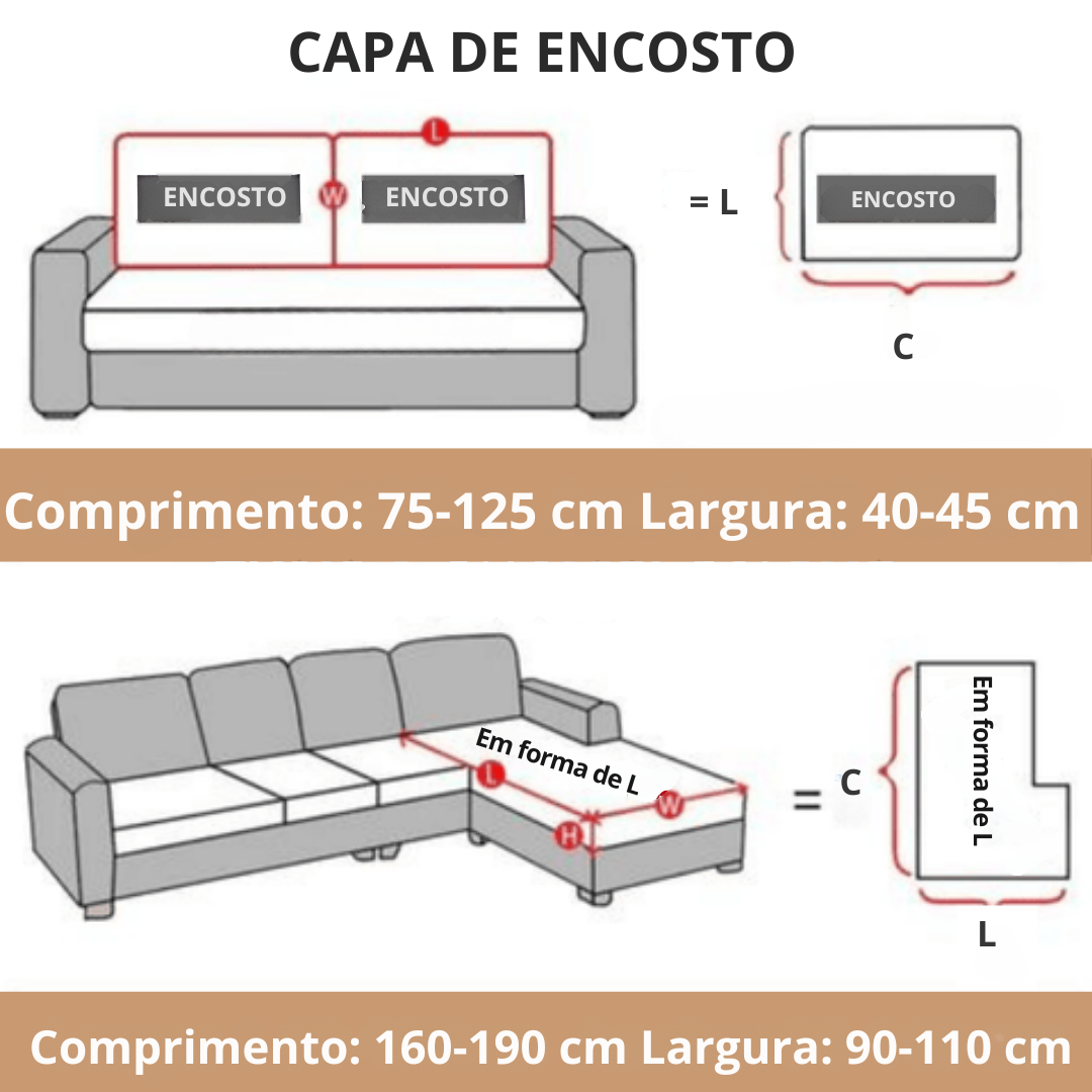 Capa de Sofá Adaptável Mágica MASHIK